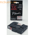Schriftbandkassette Brother 12mm TZ-232 weiß/rot