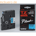 Schriftbandkassette Brother 9mm TZ-521 blau/schwarz